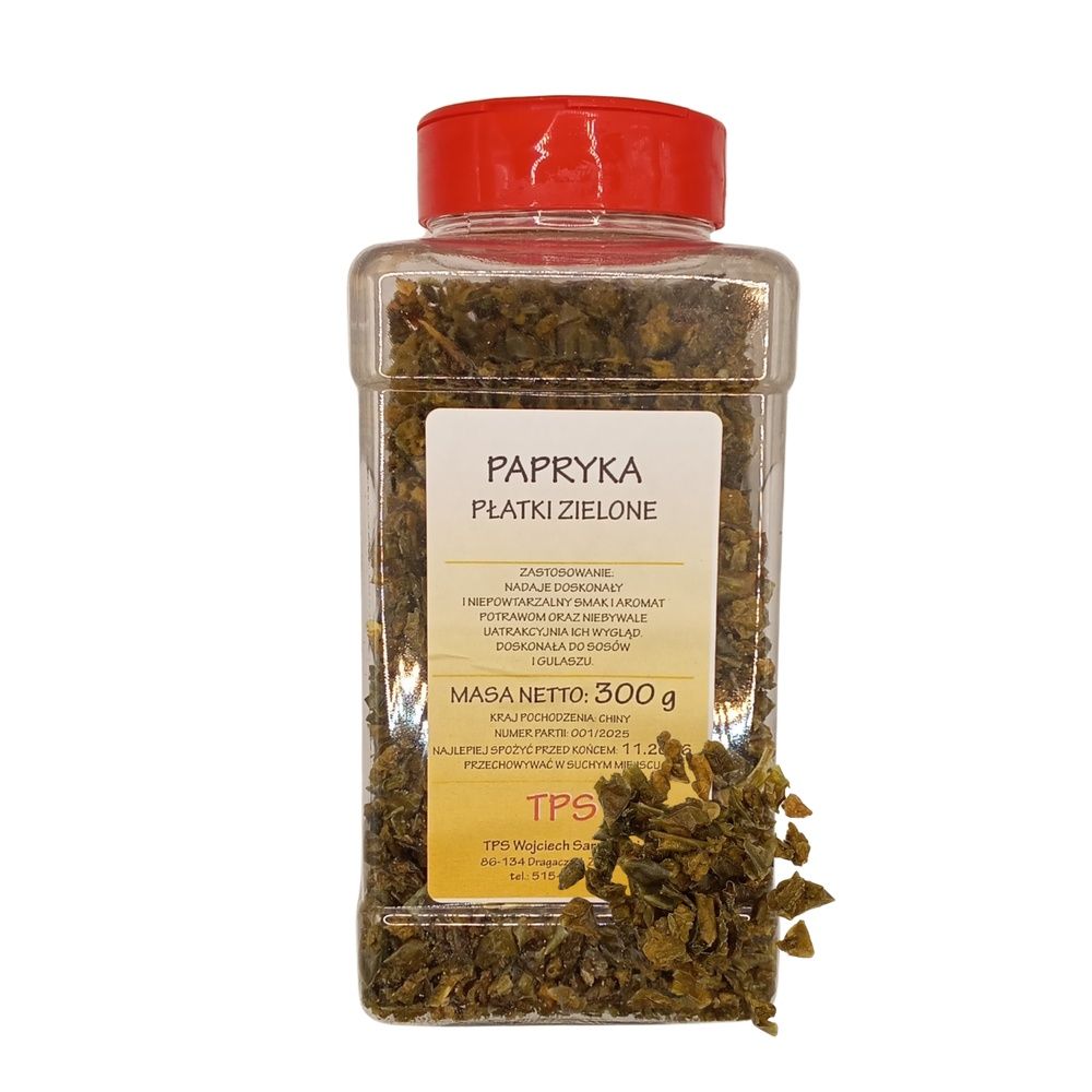 Papryka płatki zielone